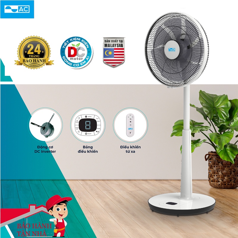 Quạt lửng AC động cơ DC Inverter ALF01D147-W, xuất xứ Malaysia