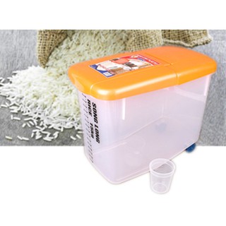 [video sp] Thùng đựng gạo có bánh xe 15kg nhựa Song Long