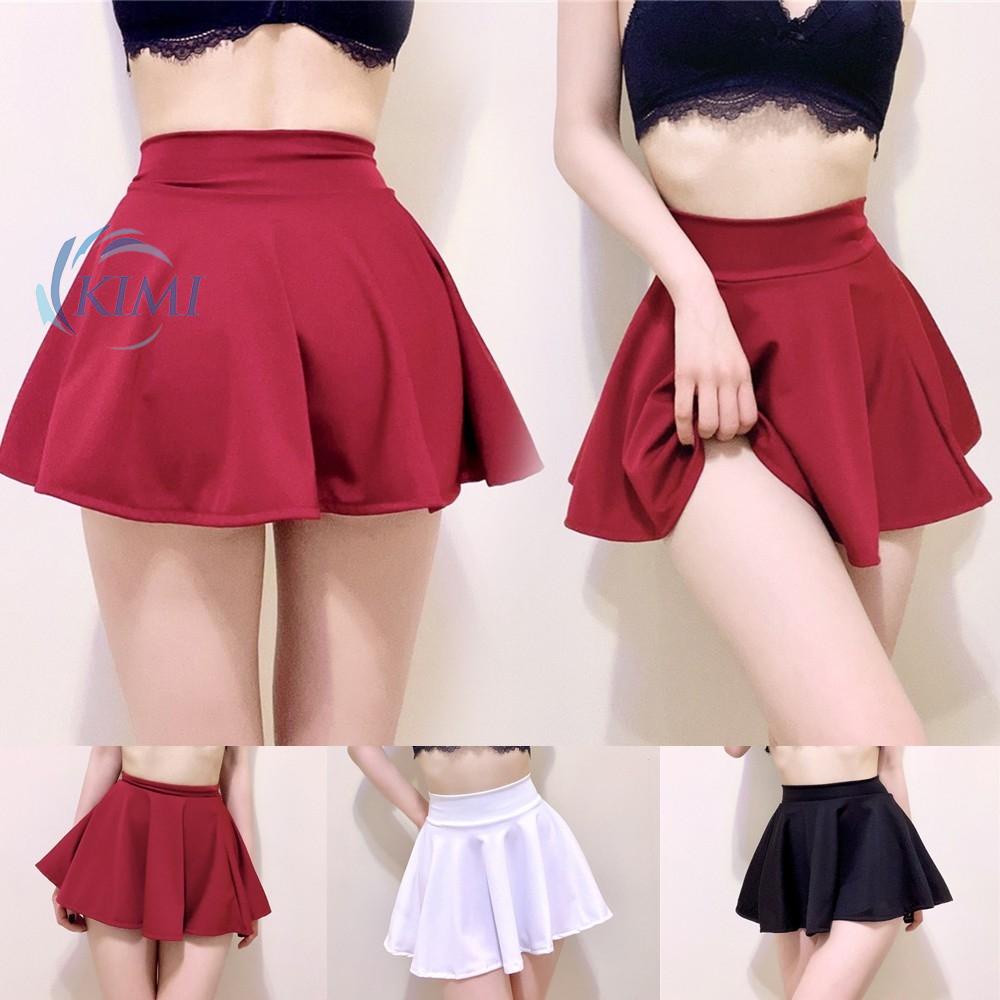 Chân váy lưng cao thiết kế đơn giản thời trang dành cho nữ