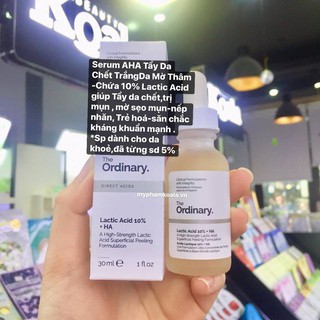 Serum Tẩy Tế Bào Chết - Cấp Nước The Ordinary Serum - Latic Acid 10%+ HA 2%