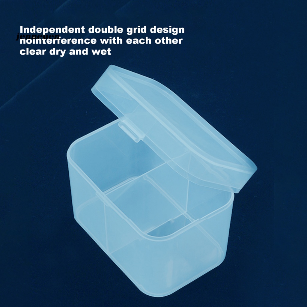 Hộp Đựng Bông Cotton 2 Ngăn Đa Năng