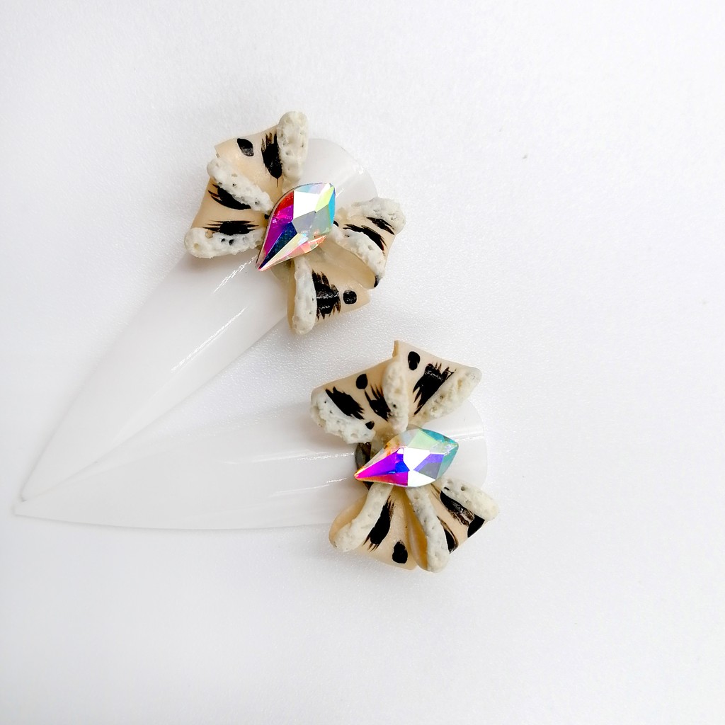 Nơ Bột Đắp Nổi 3D (Set 2 Cái)