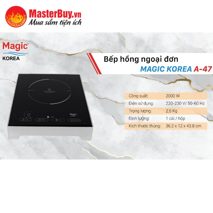 Bếp Hồng Ngoại Magic Korea A-47