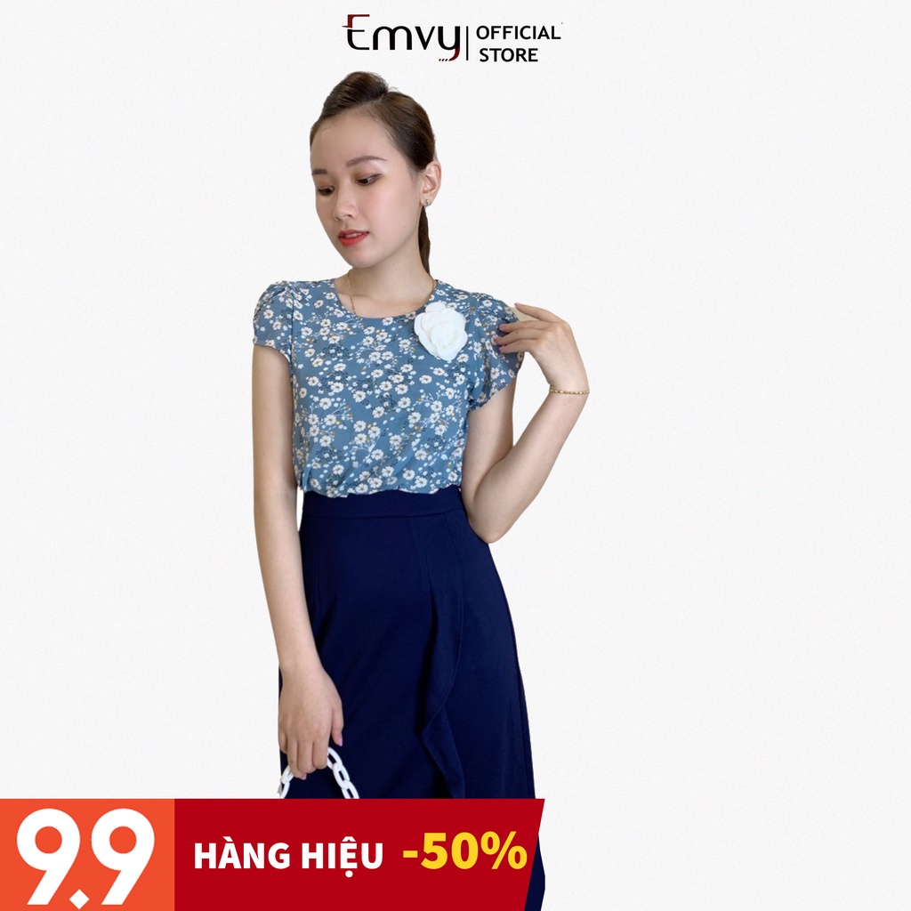 Váy xòe công sở sơ mi kèm chân váy Emvy fashion