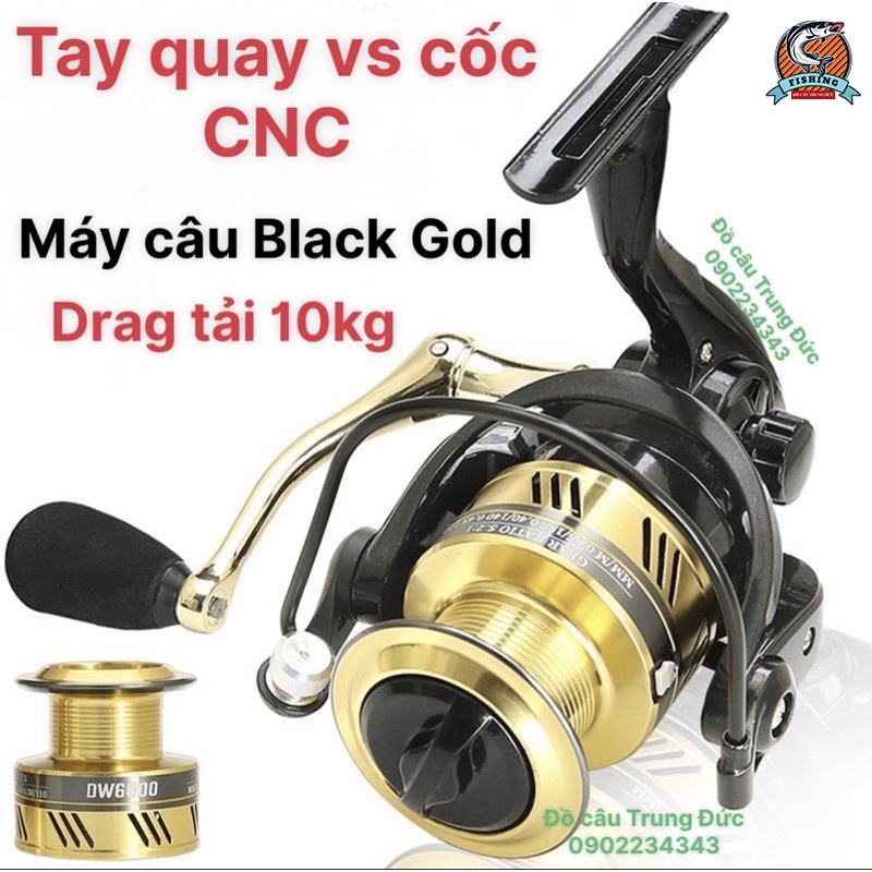 Máy câu cá đứng DW Black Gold cao cấp giá rẻ