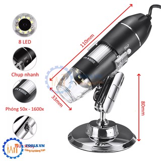 Kính Hiển Vi Điện Tử 1000x Zoom Kết Nối Điện Thoại Và Máy Tính Kiểm Tra Mạch Disgital Microscope