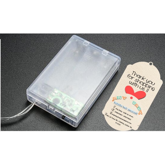 Dây đèn trang trí 20 hình hộp 60 thẻ tên