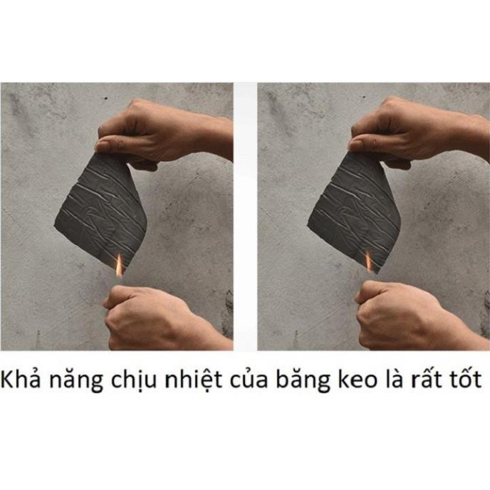 Keo chống thấm dán siêu dính chống nước rò vào vết nứt khe hở mái tôn tiện lợi rộng 5cm GD142