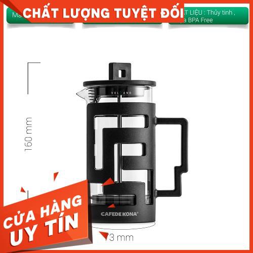 Bình pha French Press màu đen 350ML