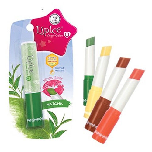 Son dưỡng mềm môi LipIce Sheer Color Q Hot 2020 -Hương Matcha 2.4g