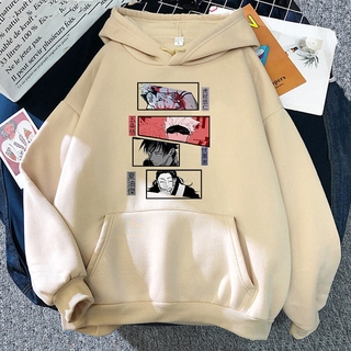 Jujutsu kaisen Áo hoodie In Họa Tiết Hoạt Hình Dễ Thương Phong Cách harajuku Đường Phố Cho Nữ