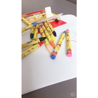 Bút màu sáp hữu cơ cho bé 12/ 18/ 24 màu - Classmate - Hộp giấy-  Bút màu hữu cơ không bẩn tay - HOKAMI STORE