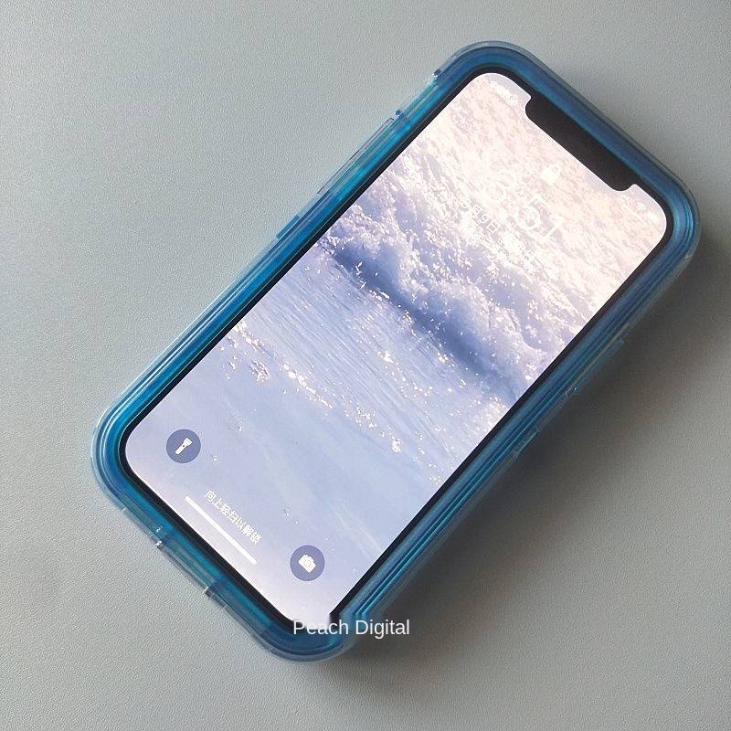 Ốp Điện Thoại Chống Rơi Màu Xanh Dương Phong Cách Âu Mỹ Kèm Giá Đỡ Và Dây Đeo Cho Iphone 12promax 11 8plus Xs Xr