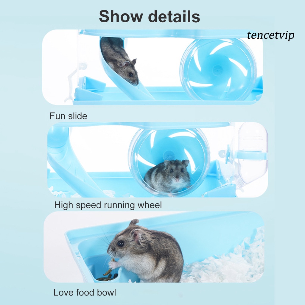 Lồng Nuôi Chuột Hamster Bằng Nhựa Trong Suốt Giữ Ấm Mùa Đông