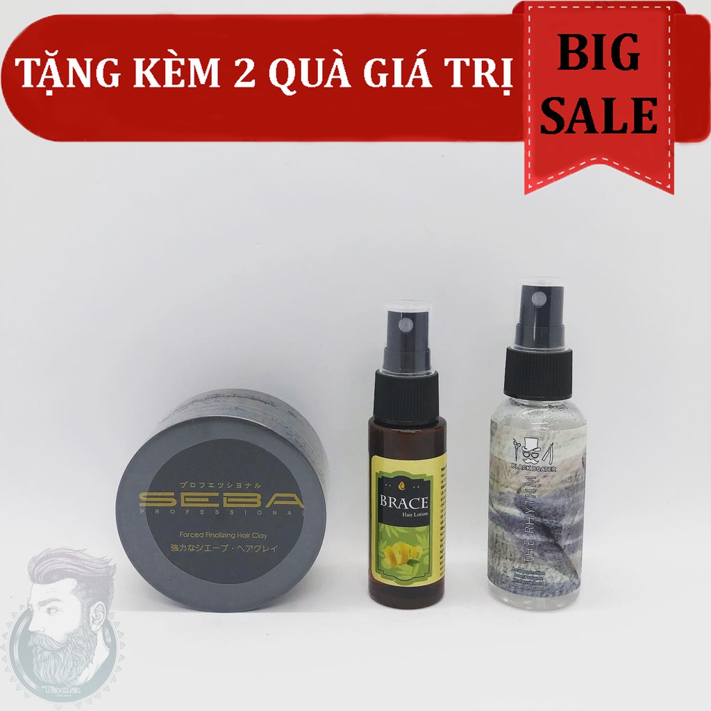 ✅[TẶNG 2 QUÀ] Sáp Vuốt Tóc Nam Seba + Tặng Pre Styling The Rythm 50ml & Brace Hair Lotion 30ml