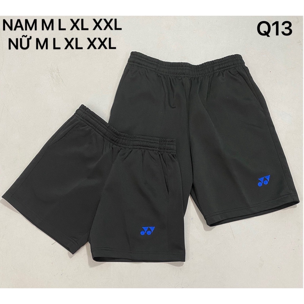 Quần short thun đùi thể thao cầu lông, bóng chuyền, tennis nam nữ chính hãng bền bỉ Yonex, Vitec Y13