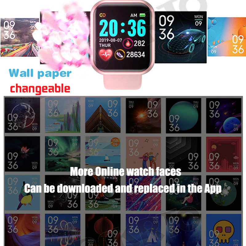 Đồng Hồ Thông Minh Y68 Kết Nối Bluetooth Cho iphone xiaomi android ios