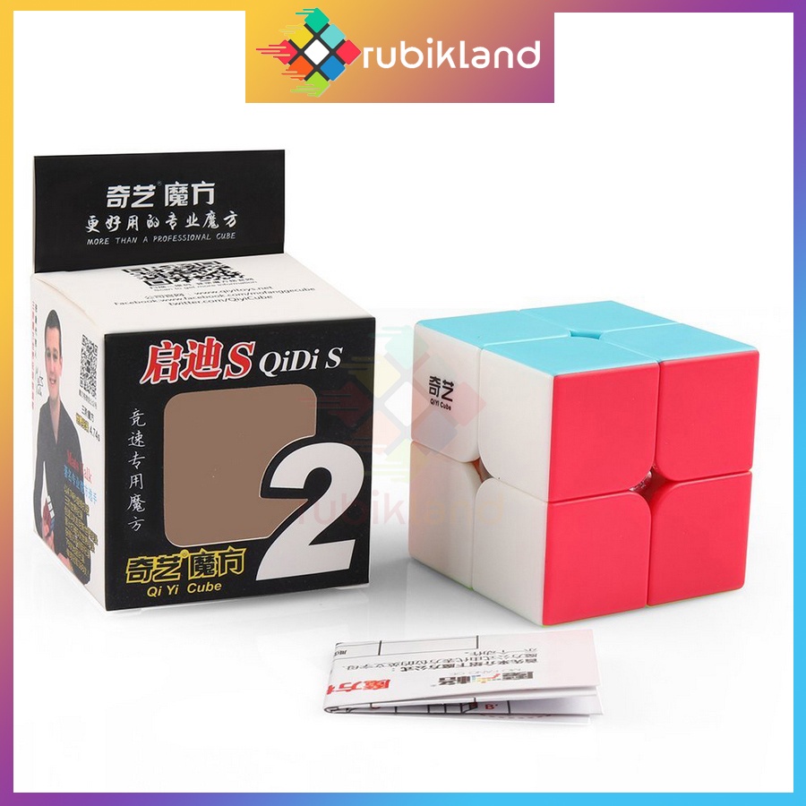 Rubik 2x2 QiYi QiDi S Rubic 2 Tầng Stickerless Cao Cấp Đồ Chơi Trí Tuệ