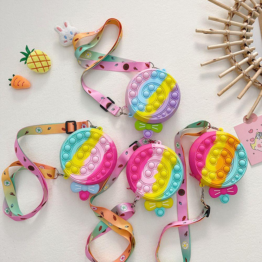 Túi Đeo Chéo Đựng Tiền Xu Bằng Silicon Hình Gấu Trúc Dễ Thương Cho Bé