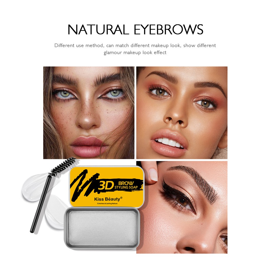 (hàng Mới Về) Xà Phòng Tạo Kiểu Lông Mày Kiss Beauty 10gr | BigBuy360 - bigbuy360.vn