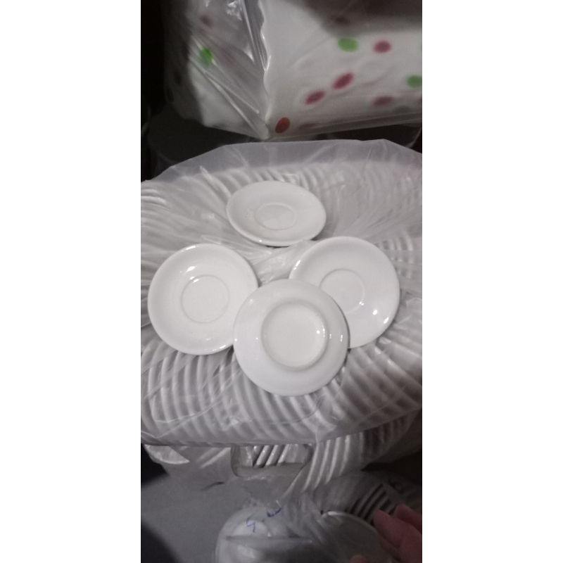 Set 10 Dĩa Tiêu Sứ Trắng Nhỏ <Siêu Nhí>