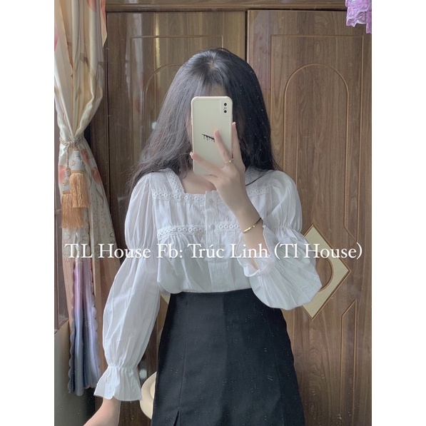 áo bèo cổ vuông