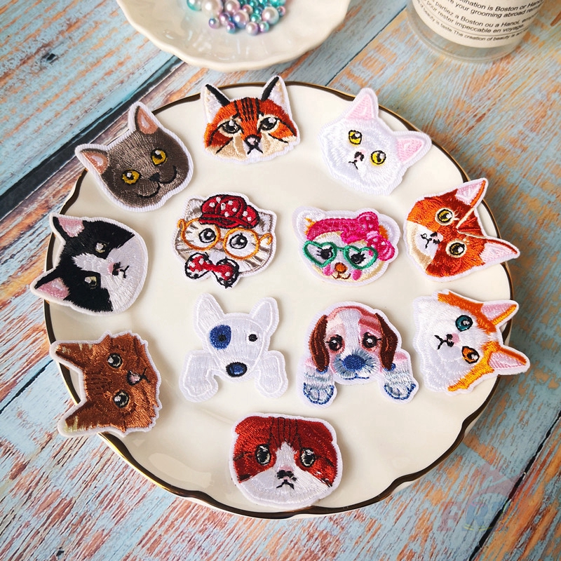 Miếng Vá Trang Trí Quần Áo Hình Động Vật Đáng Yêu Kiểu Từ 01 Đến 12