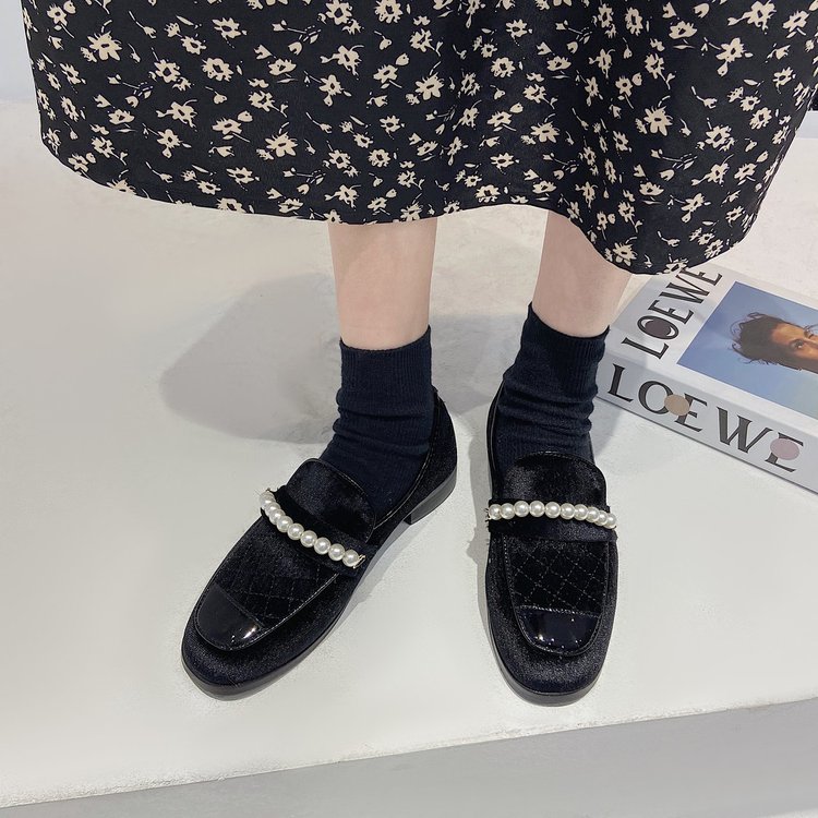 Giày Lười Đính Ngọc Trai Nhân Tạo Thời Trang Dành Cho Nữ | BigBuy360 - bigbuy360.vn
