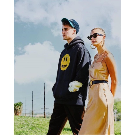 Áo Hoodie có mũ vải nỉ bông Drew House Mascot SS2020 hình Mặt Cười Justin Bieber cao cấp | BigBuy360 - bigbuy360.vn