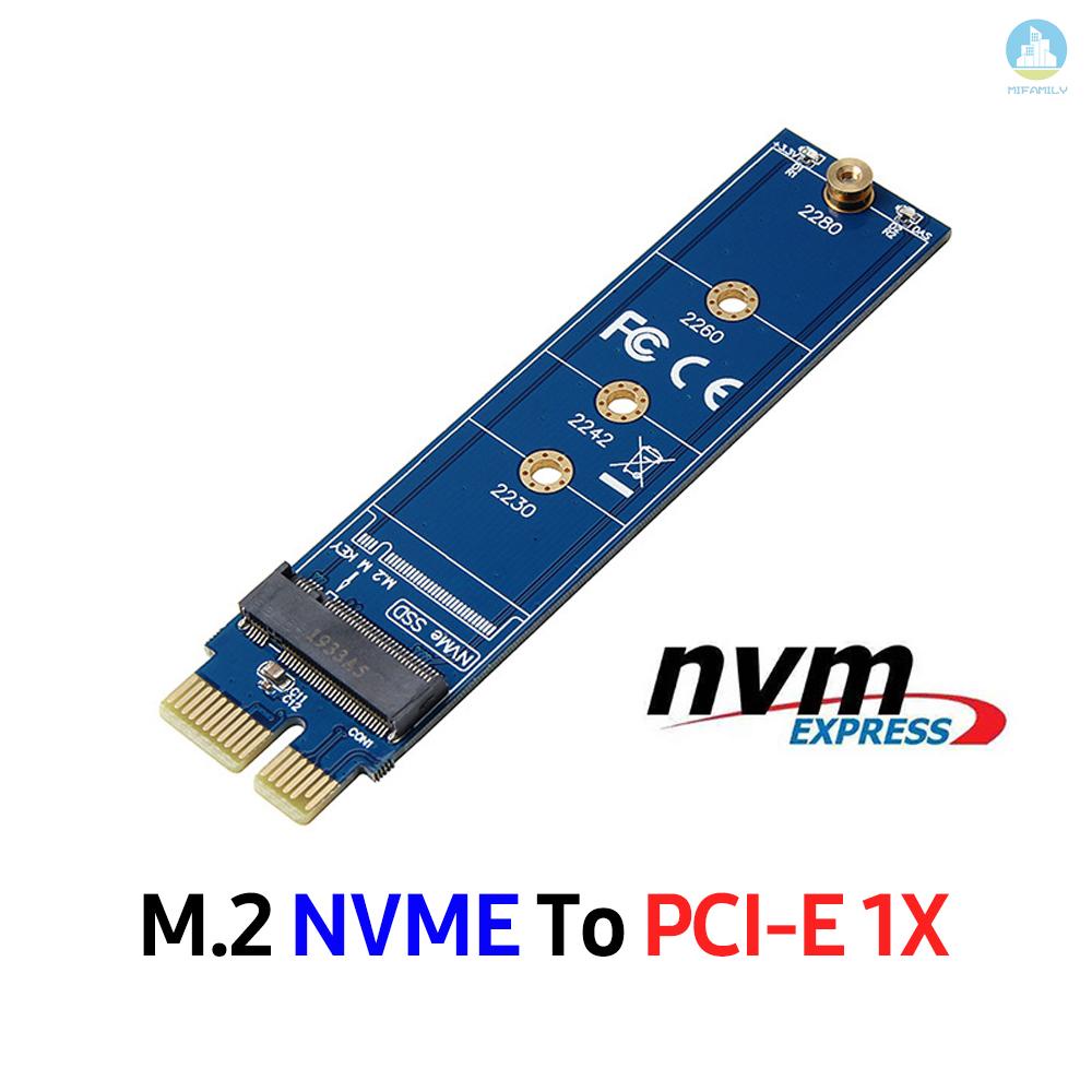 MI  M.2 Hard Disk NVME Adapter Card PCIe to M.2 NGFF Test Card SSD Hard Disk Reader Blue