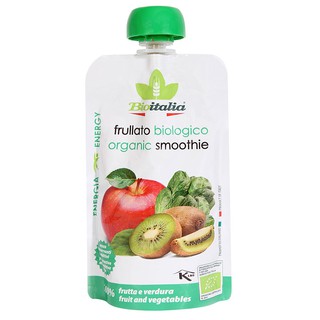 Hỗn hợp táo, kiwi và rau bina hữu cơ 120g - Bioitalia
