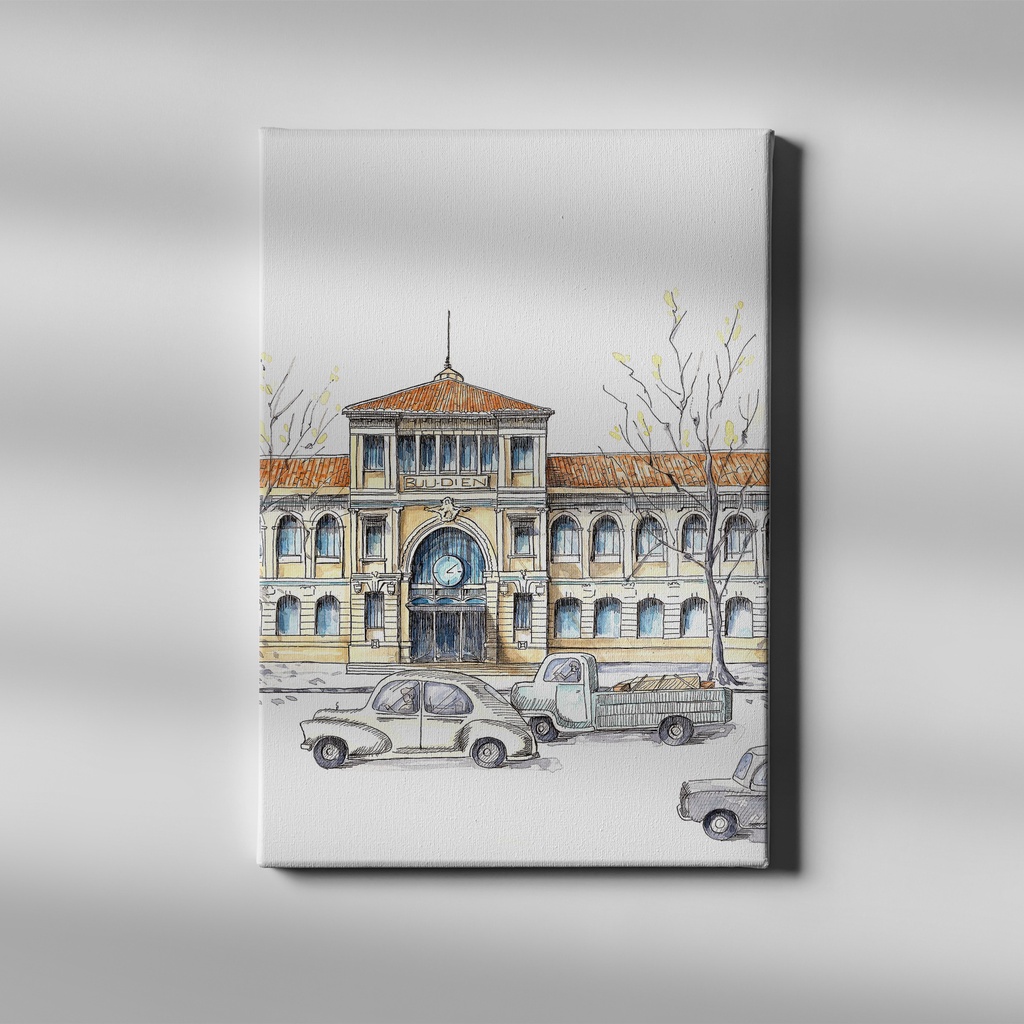 Tranh treo tường Bưu điện Thành Phố | Sài Gòn xưa | Soyn SG002