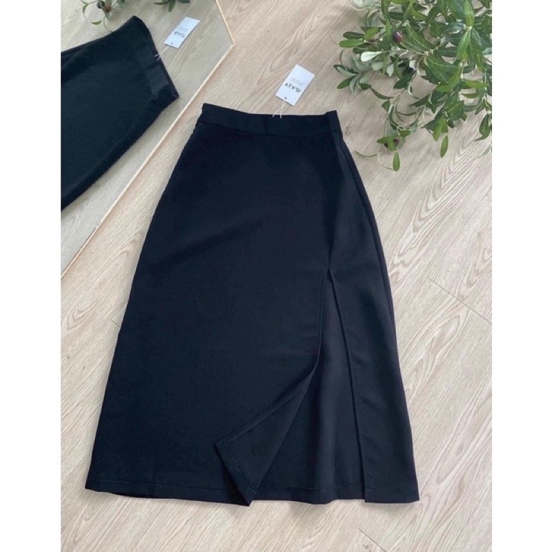 Chân Váy dài chữ A xẻ tà bigsize 60-90kg