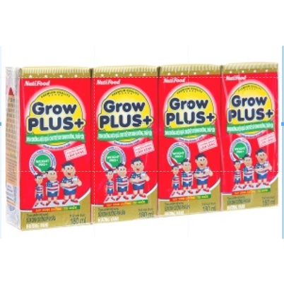 THÙNG 48 HỘP SỮA BỘT PHA SẴN NUTI GROW PLUS ĐỎ 180ML