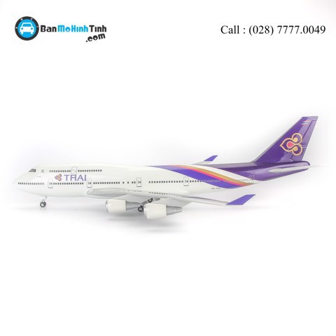 Mô hình máy bay Thai Airways Boeing B747 47cm lắp ráp có đèn Everfly