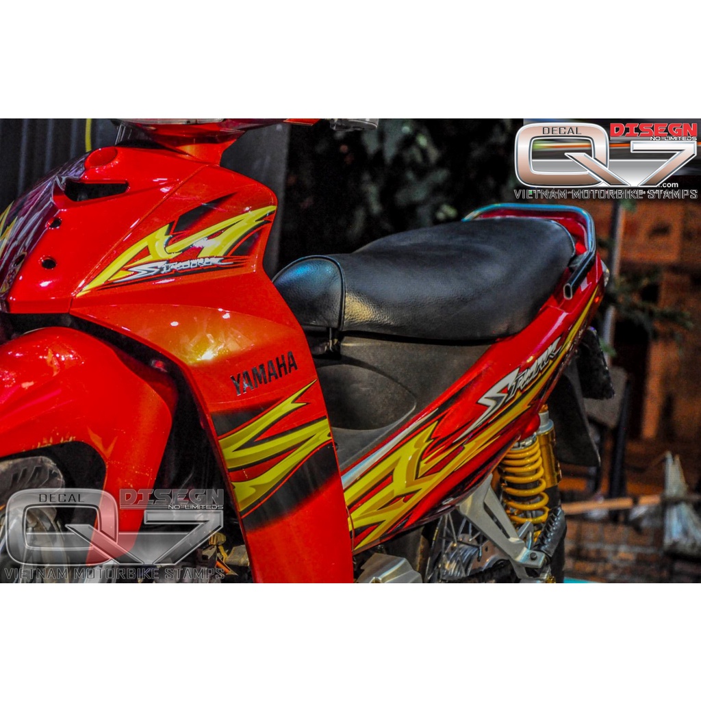 Tem Rời Sirius 110 ĐỎ BẠC