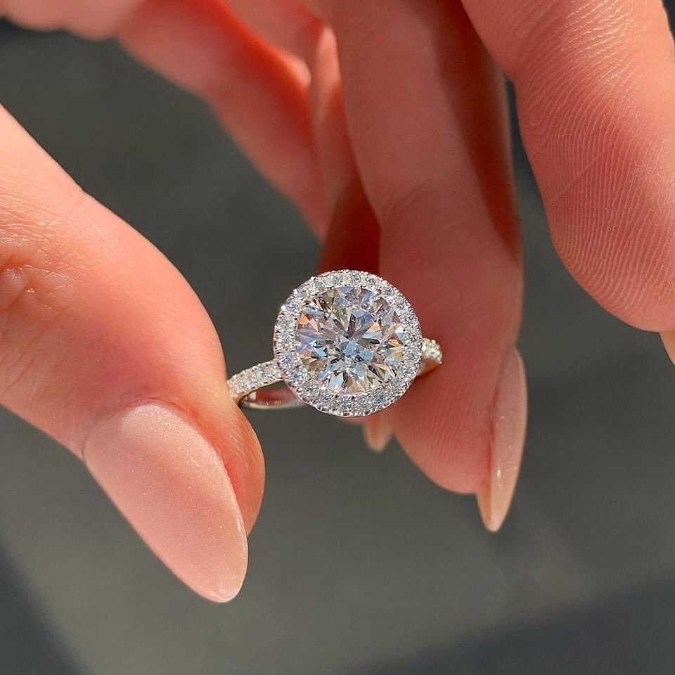 Nhẫn bạc nữ PNS Nhẫn đính đá sang trọng Bridal 1- PNS.SILVER