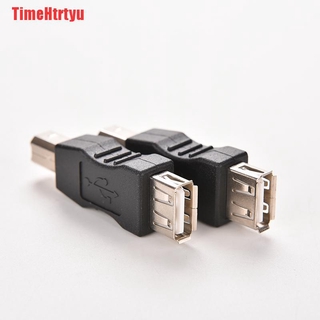 Timehtrtyu set 2 đầu chuyển đổi usb type a female sang usb type b male