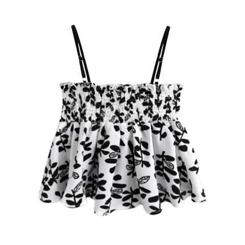 Áo Cardigan Hai Dây Mỏng Dáng Ngắn Màu Đen In Hoa Thời Trang Xuân Trẻ Trung