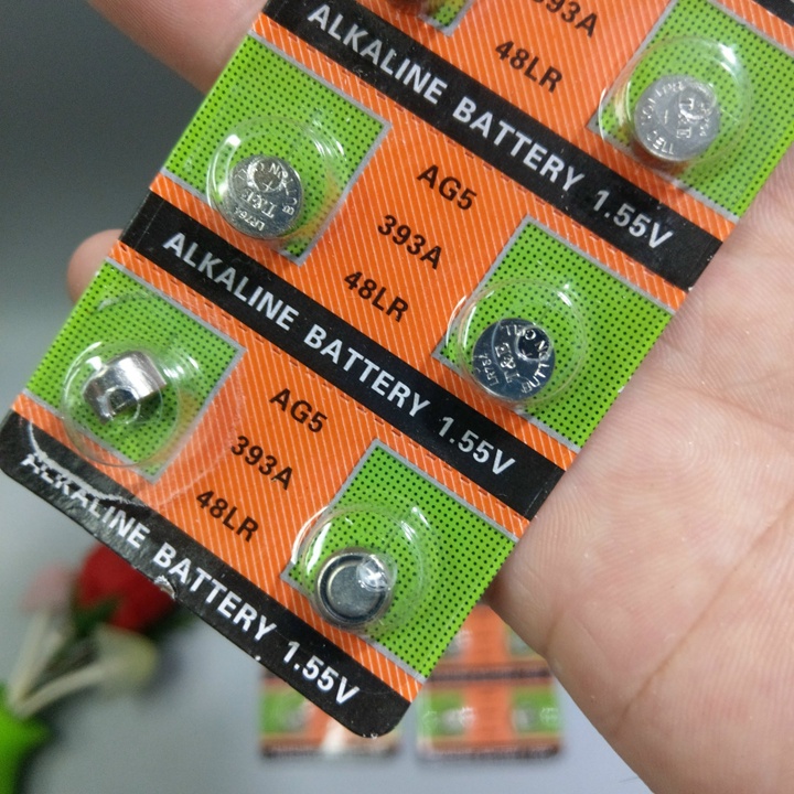 VỈ 10 viên Pin đồng hồ tai nghe trợ thính mã AG5 LR754 - P0001