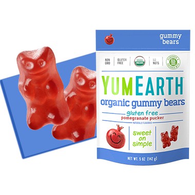 Kẹo dẻo hữu cơ cho bé vị trái cây hình gấu Yumearth 50g