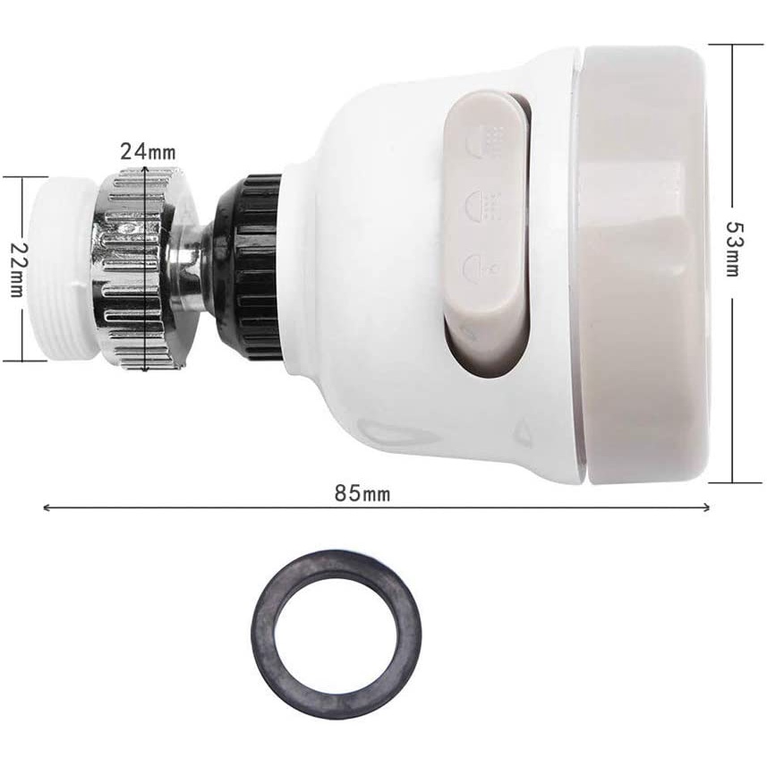 Đầu Nối Vòi Nước ANAEAT 3 Cấp Độ Có Thể Điều Chỉnh Xoay 360 Độ Lọc Tiết Kiệm Nước