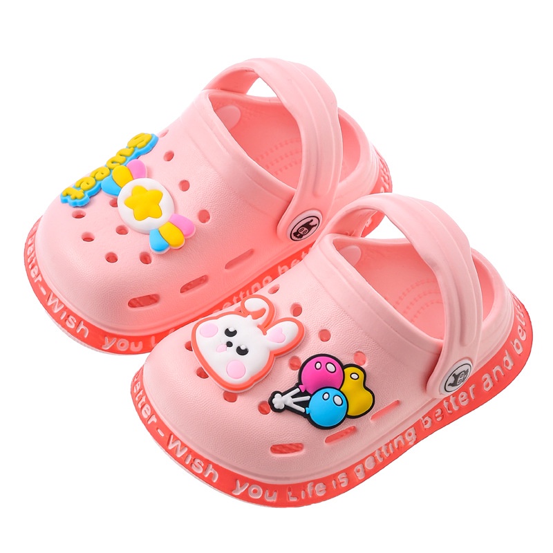 Dép Sandal Đục Lỗ Chống Trượt Dễ Thương Thời Trang Mùa Hè Cho Bé Trai / Gái