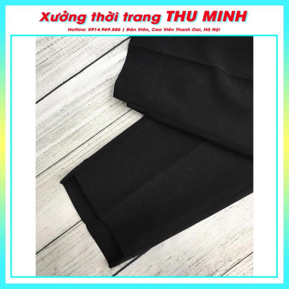 Quần Baggy Tây nữ BIG SIZE Gấu Lệch vải tuyết mưa đẹp Q2D03