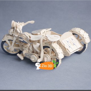 Đồ chơi lắp ráp gỗ 3D Mô hình Xe mô tô