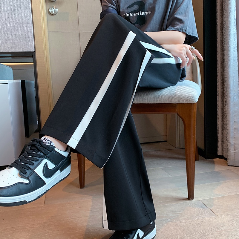 Quần dài thể thao SUXI lưng cao ống rộng thời trang mùa hè cho nữ