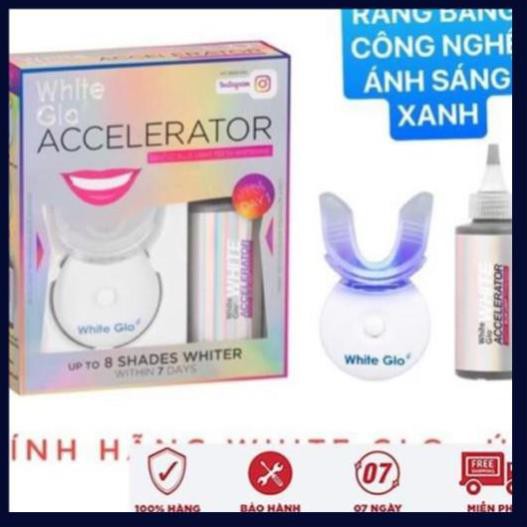 [ Hàng ÚC] Máy làm trắng răng bằng ánh sáng xanh White Glo White Accelerator Blue Light Teeth Whitening System