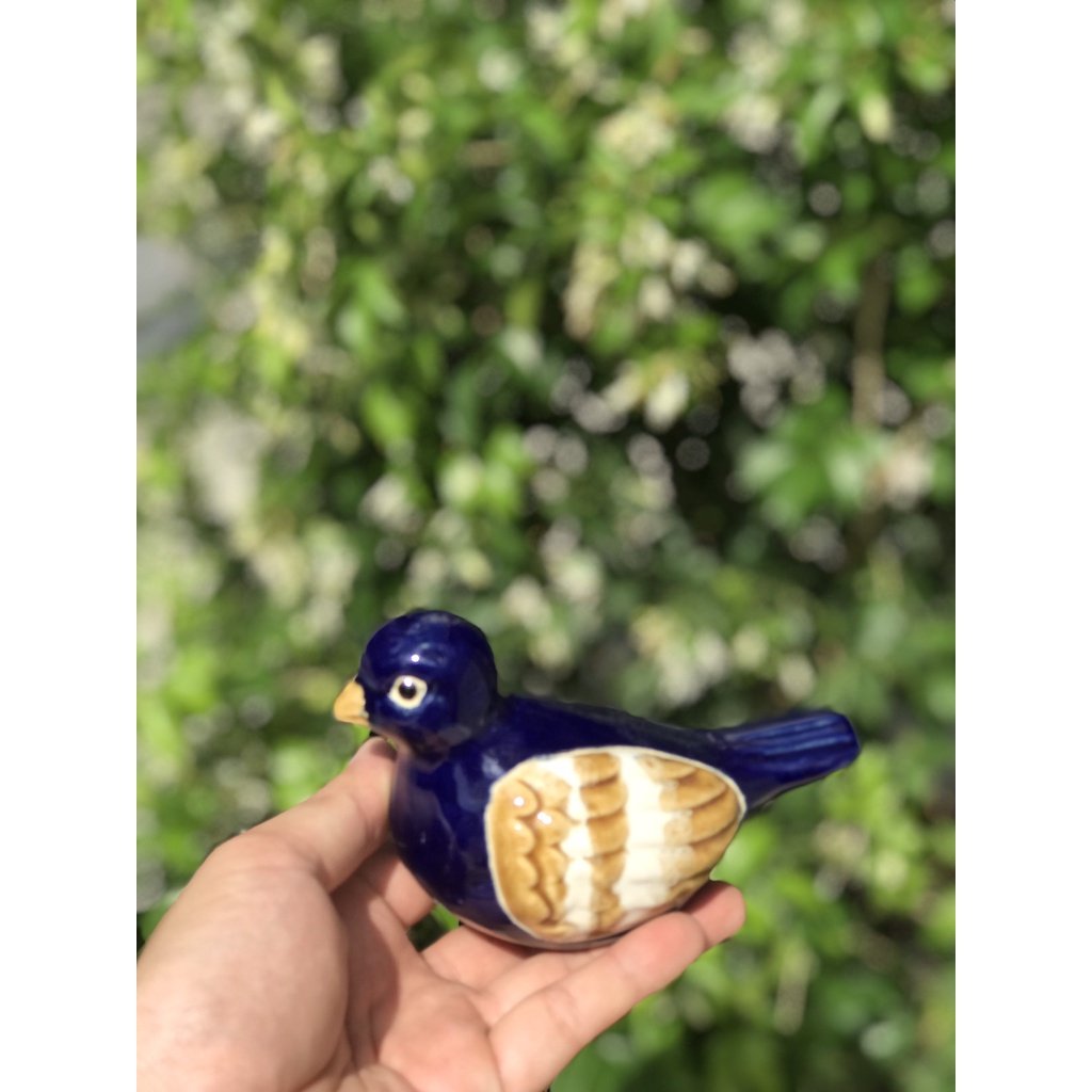 Tượng Hình Chim Thủ Công Gốm Sứ Nam Bộ Trang Trí Decor Tặng Phẩm