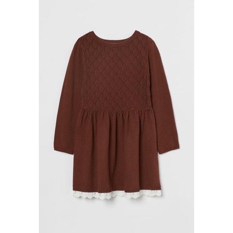 Váy Len thu đông HM Chân ren