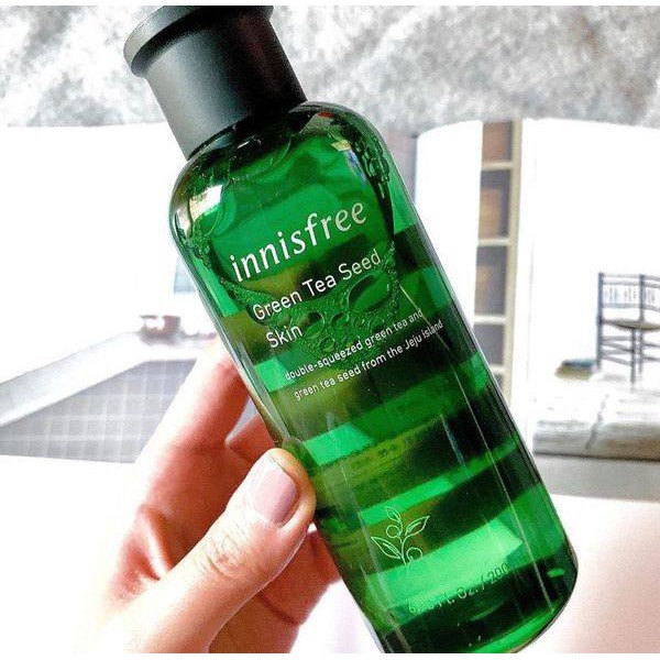 🌷🌷Nước Hoa Hồng Chiết Xuất 💦💦💦💦Trà Xanh HOT HIT nhất Innisfree The Green Tea Seed Skin 200ml giải pháp cho da dầu, mụn